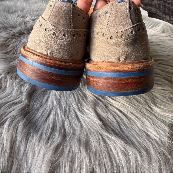 Kert Geiger Leather Oxford Shoes with Broguing - Picture 5 of 7